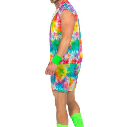 Trainingspak Fout Heren Aerobic Kort Neon van Wilbers & Wilbers koop je bij Partywinkel