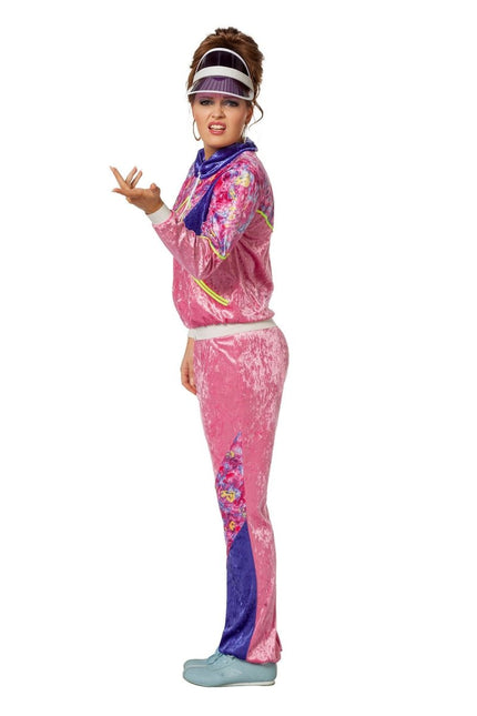 Trainingspak Jaren 80 Fluweel Dames van Wilbers & Wilbers koop je bij Partywinkel