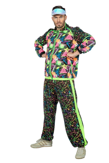 Trainingspak Jaren 80 Neon van Wilbers & Wilbers koop je bij Partywinkel