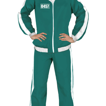 Trainingspak Met Cijfers Meisjes Groen 14/16 jaar van Fiestas Guirca koop je bij Partywinkel