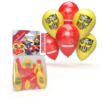 Transformers Ballonnen 25cm 10st van VDV Benefit koop je bij Partywinkel