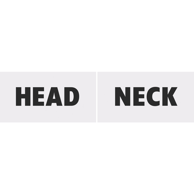 Trouwborden Head & Neck 2st van Partydeco koop je bij Partywinkel