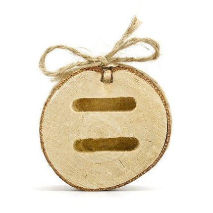 Trouwringen Doosje Hout 6cm van Partydeco koop je bij Partywinkel