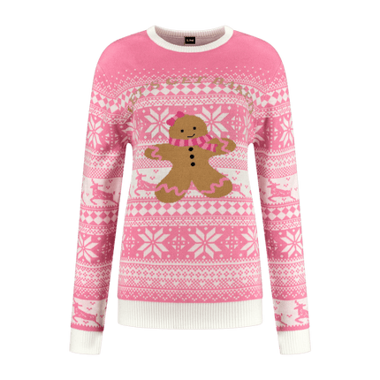 Trui Pink Gingerbread Dames van Haus Huberts koop je bij Partywinkel