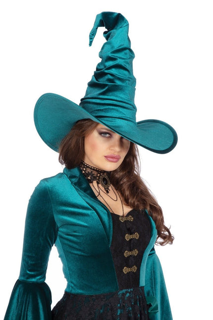 Turquoise Heksenhoed van Wilbers & Wilbers koop je bij Partywinkel