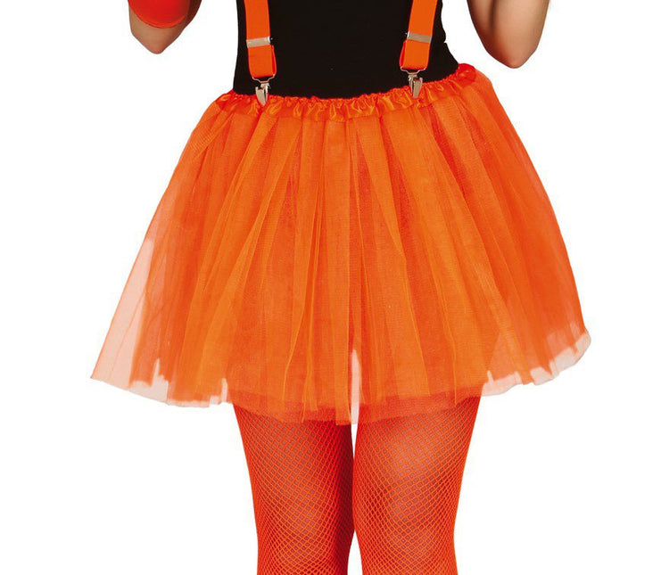 Tutu Neon Oranje 40cm van Fiestas Guirca koop je bij Partywinkel
