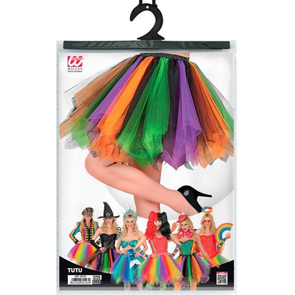 Tutu Paars/Groen/Oranje van Widmann koop je bij Partywinkel