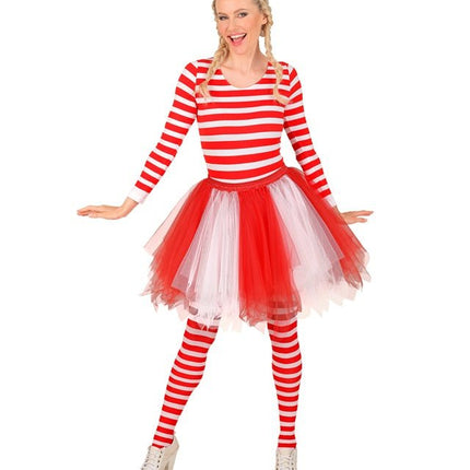 Tutu Rood/Wit van Widmann koop je bij Partywinkel
