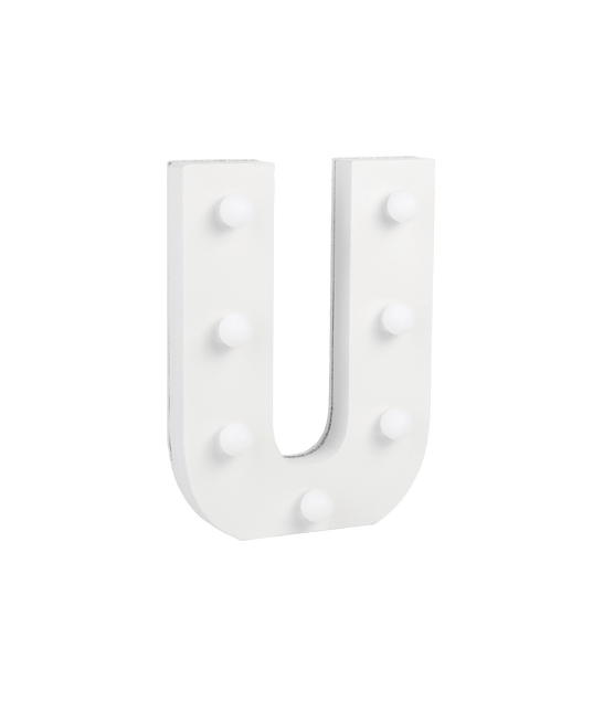 U Licht Letter 16,5cm van Paper Dreams koop je bij Partywinkel