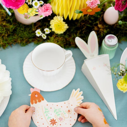 Uitdeelbox Konijn 26cm 6st van Partydeco koop je bij Partywinkel