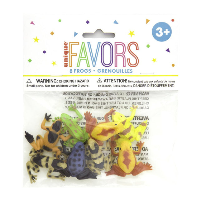 Uitdeelcadeautjes Kikkers 5cm 8st van Unique koop je bij Partywinkel