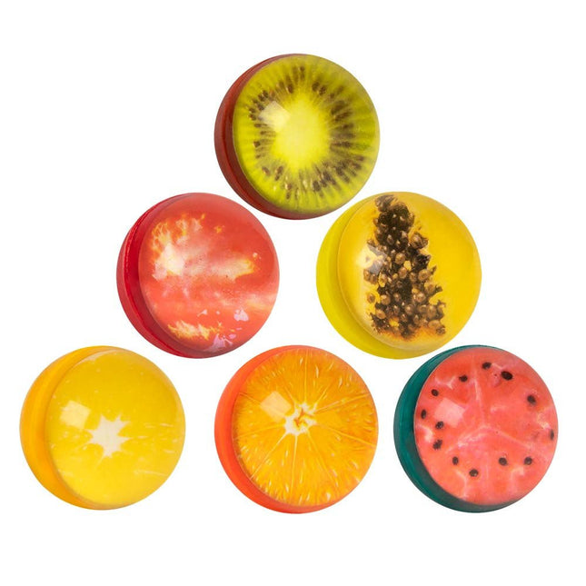 Uitdeelcadeautjes Stuiterballen Fruit 3cm 6st van Boland koop je bij Partywinkel