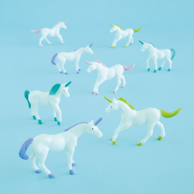 Uitdeelcadeautjes Unicorn 8cm 8st van Unique koop je bij Partywinkel