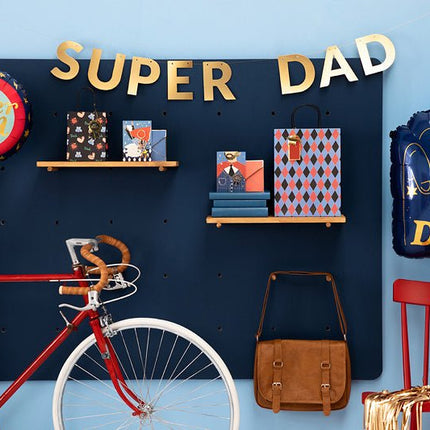 Uitdeeltasjes 1 Dad 18cm van Partydeco koop je bij Partywinkel