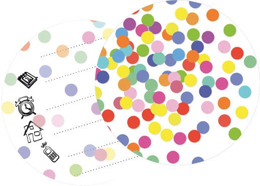 Uitnodigingen Confetti 11cm 6st van Haza Witbaard koop je bij Partywinkel