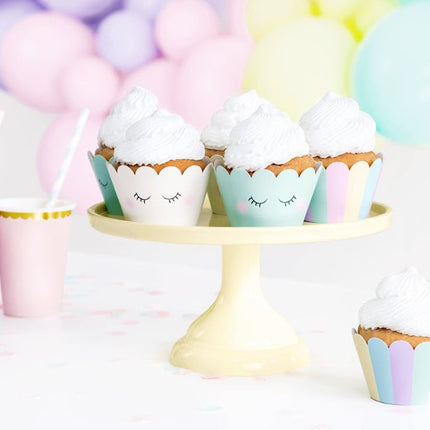 Unicorn Cupcake Vormpjes 6st van Partydeco koop je bij Partywinkel