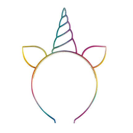 Unicorn Haarband Regenboog van Unique koop je bij Partywinkel