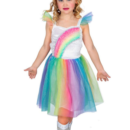 Unicorn Jurk Regenboog Meisje van Wilbers & Wilbers koop je bij Partywinkel