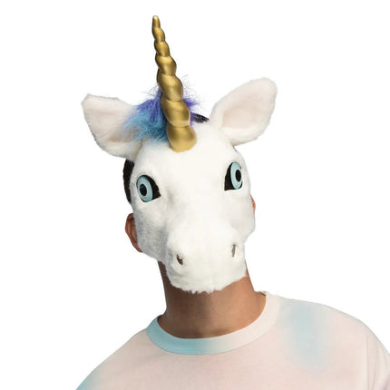 Unicorn Masker Pluche van Boland koop je bij Partywinkel