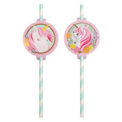 Unicorn Rietjes 19,7cm 8st van Riethmueller koop je bij Partywinkel