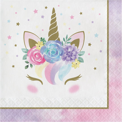 Unicorn Servetten 33cm 16st van Creative Converting koop je bij Partywinkel