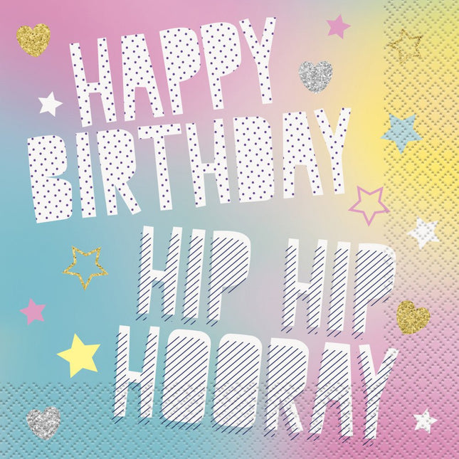 Unicorn Servetten 33cm 16st van Unique koop je bij Partywinkel