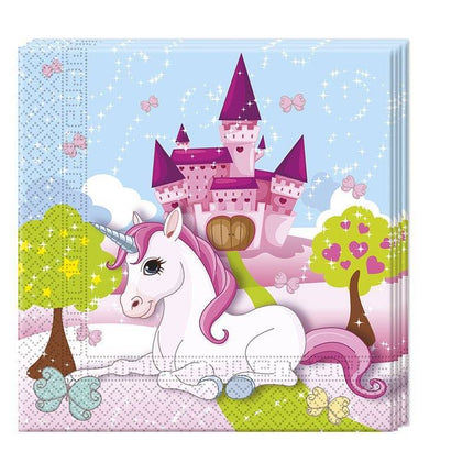 Unicorn Servetten 33cm 20st van Procos koop je bij Partywinkel