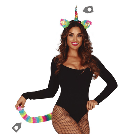 Unicorn Set Gekleurd 2 delig van Fiestas Guirca koop je bij Partywinkel