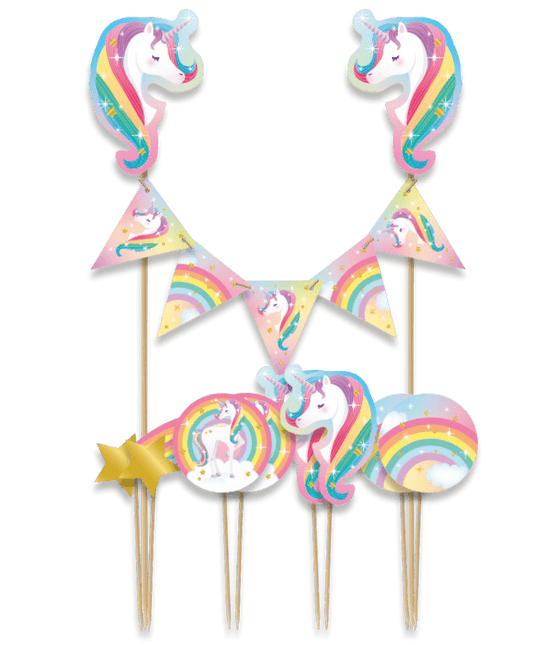 Unicorn Taarttopper 30cm van Paper Dreams koop je bij Partywinkel