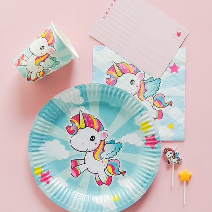 Unicorn Uitnodigingen 6st van Folat koop je bij Partywinkel