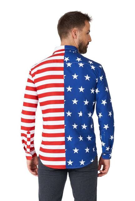 USA Vlag Overhemd Heren Suitmeister van Suitmeister koop je bij Partywinkel