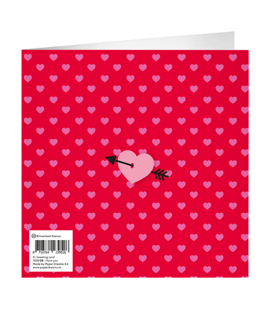 Valentijnsdag Wenskaart 23cm van Paper Dreams koop je bij Partywinkel