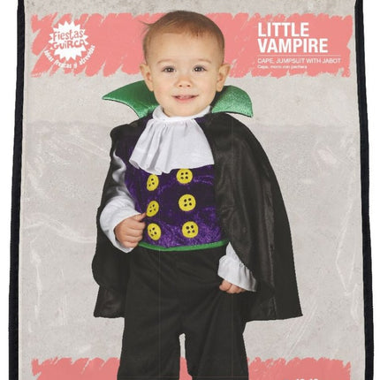 Vampier Halloween Kostuum Baby Zwart van Fiestas Guirca koop je bij Partywinkel