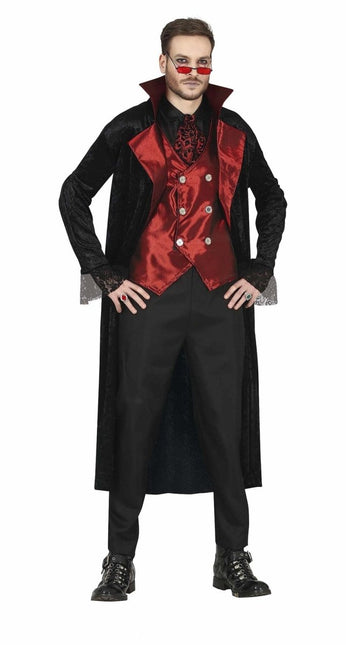 Vampier Halloween Kostuum Heren Rood van Fiestas Guirca koop je bij Partywinkel