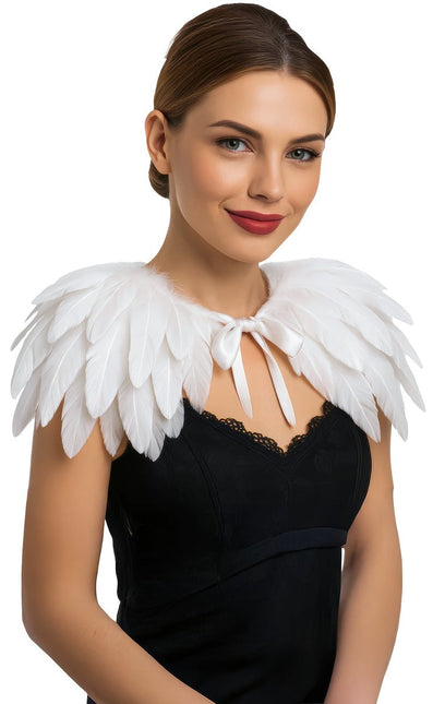 Veren cape 90x30cm van Fiestas Guirca koop je bij Partywinkel