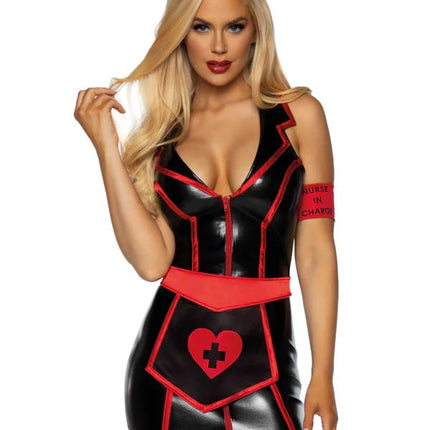 Verpleegster Jurk Zwart Dames Leg Avenue van Leg Avenue koop je bij Partywinkel