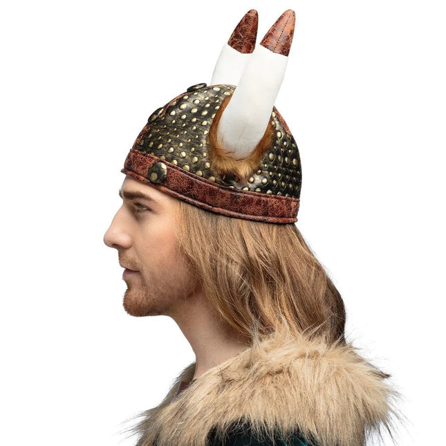 Viking Helm Bruin Wit van Boland koop je bij Partywinkel