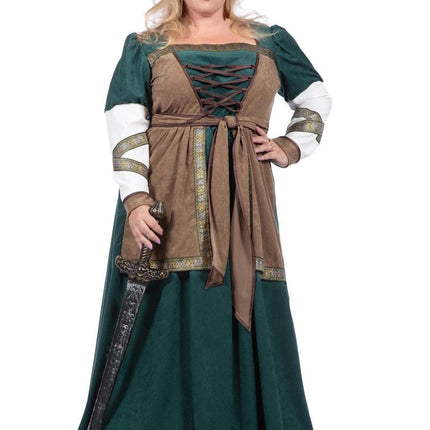 Viking Jurk Groen van Wilbers & Wilbers koop je bij Partywinkel