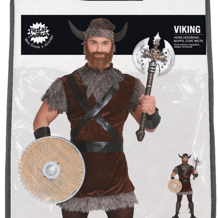 Viking Kostuum Bruin Grijs Heren van Fiestas Guirca koop je bij Partywinkel