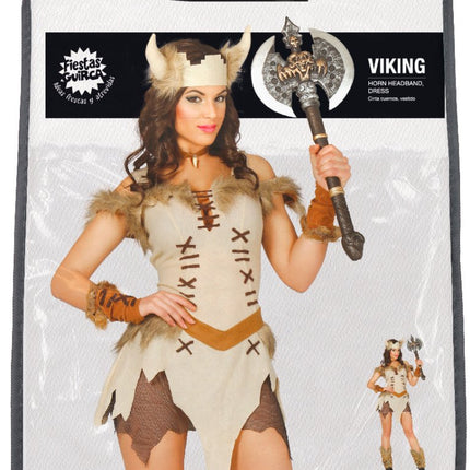 Viking Kostuum Dames Bruin van Fiestas Guirca koop je bij Partywinkel