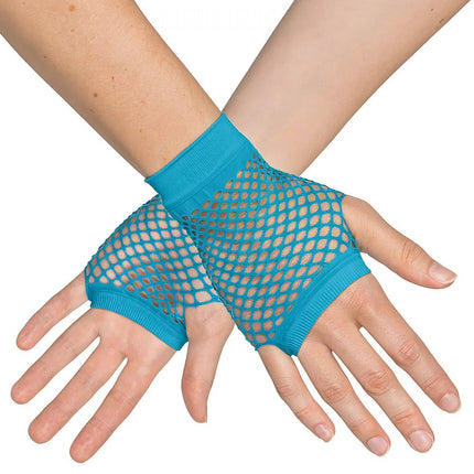 Visnet Handschoenen Blauw van Boland koop je bij Partywinkel