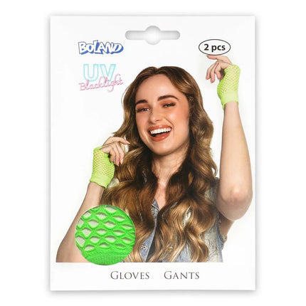 Visnet Handschoenen Groen van Boland koop je bij Partywinkel