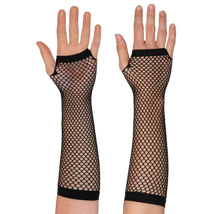 Visnet Handschoenen Zwart Lang van Boland koop je bij Partywinkel