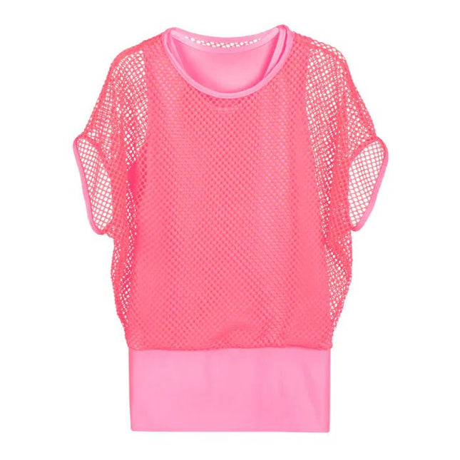 Visnet Shirt Roze Dames M - L | 40 - 46 van Boland koop je bij Partywinkel
