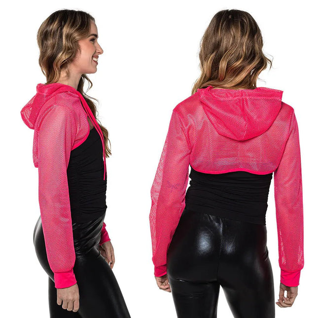 Visnet Vest Roze Neon van Partywinkel koop je bij Partywinkel