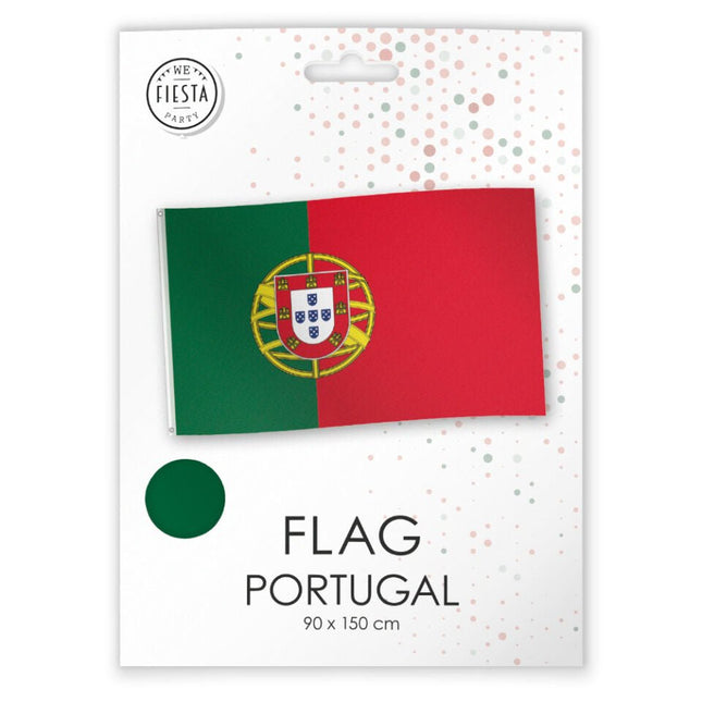 Vlag Portugal 1,5m van WeFiesta koop je bij Partywinkel