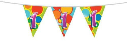 Vlaggenlijn 1 Jaar 10m van Haza Witbaard koop je bij Partywinkel