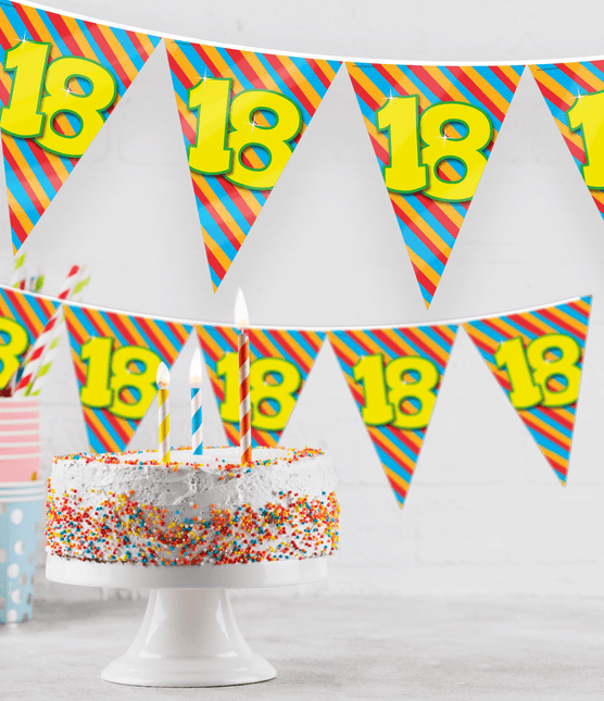 Vlaggenlijn 1 Jaar Gekleurd 10m van Paper Dreams koop je bij Partywinkel