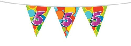 Vlaggenlijn 5 Jaar 10m van Haza Witbaard koop je bij Partywinkel