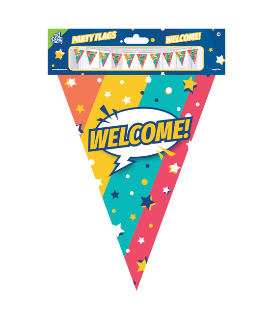 Vlaggenlijn Welcome 10m van Paper Dreams koop je bij Partywinkel